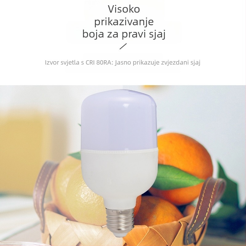 LED globus žarulja E27, 3000 lm, 180° snop, CRI 80–90, PF 0,6, IP55, nije dimabilna, dimenzije Ø100×180 mm, energetski učinkovita, 2 godine jamstva, model RT-QP03