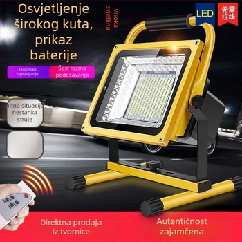 Prijenosni LED reflektor za kućno nužno osvjetljenje; prijenosna ultra jaka LED svjetiljka za prekide struje, vanjska gradilišta i kampiranje.