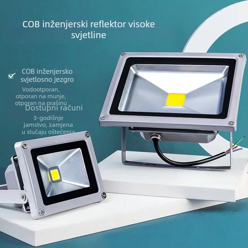 LED vanjski reflektor 100W, IP65, za gradilište