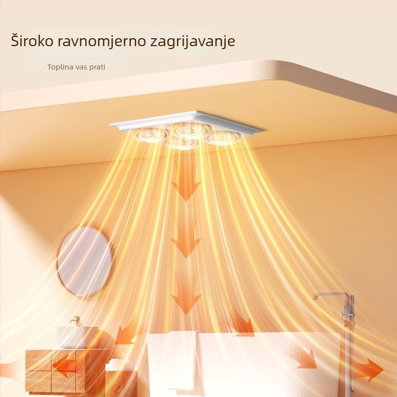 Visokokvalitetna kupaonska grijaća svjetiljka 275W, vodootporna, otporna na eksplozije, zidna montaža, središnje osvjetljenje