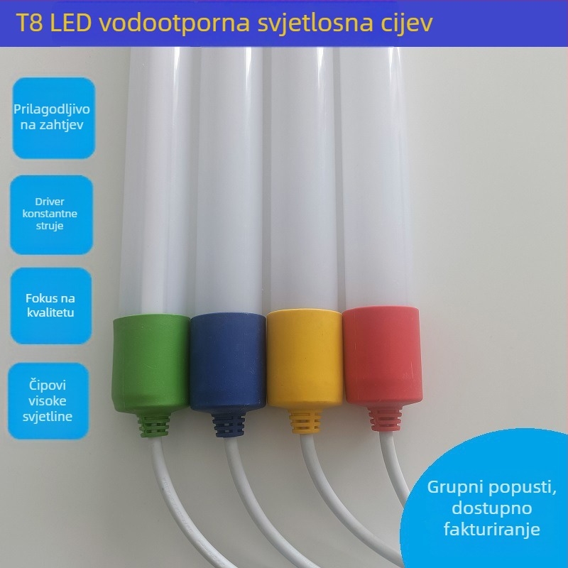 T8 LED vodootporan svjetlosni cijev za skladištenje u hladnjaku i zamrzivaču, duljina 1,2 m, rasvjeta hladnjaka