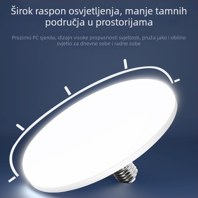 UFO LED žarulja, E27, 1100 lm, 180° snop, bijela svjetlost, energetski učinkovito kućno osvjetljenje