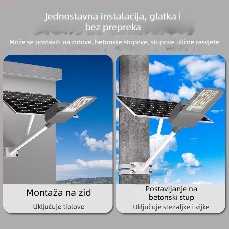 Solarni LED reflektor za vanjsku upotrebu, IP65 vodootporan, 60W, 3.2V, Model 0160