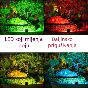 RGB šareni vanjski floodlight za stabla i krajolik, vodootporan