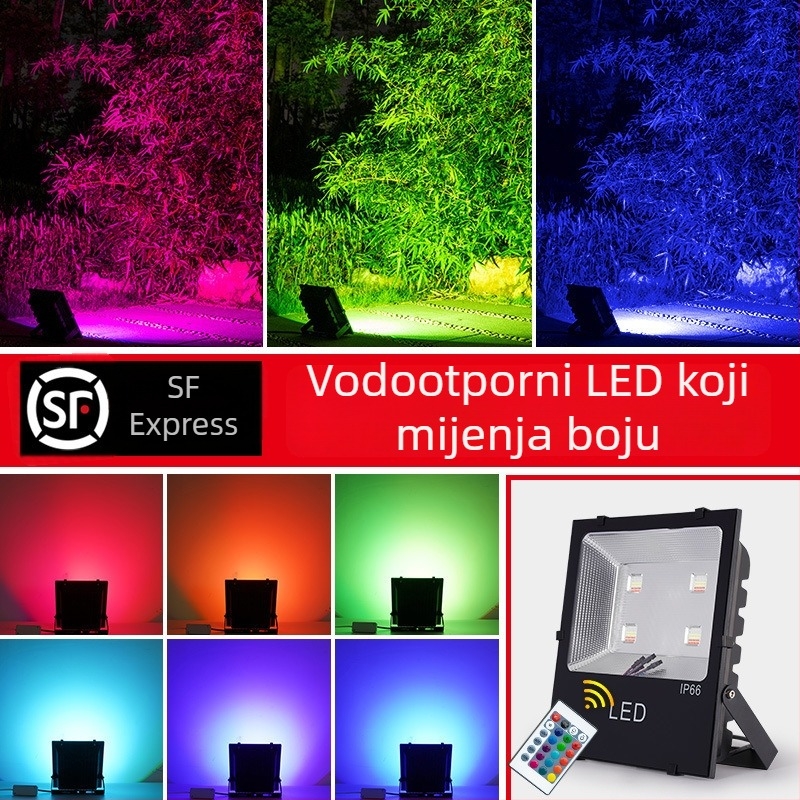 RGB šareni vanjski floodlight za stabla i krajolik, vodootporan