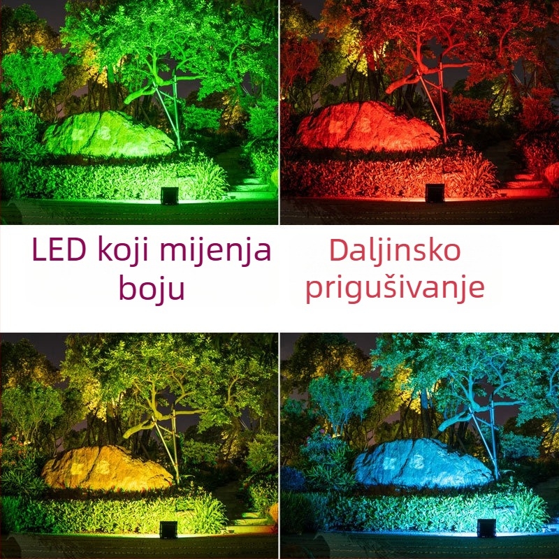 RGB šareni vanjski floodlight za stabla i krajolik, vodootporan