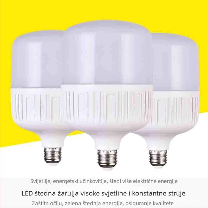 LED plastična žarulja s bijelim svjetlom, baza E27/B22, linearna štedljiva LED žarulja