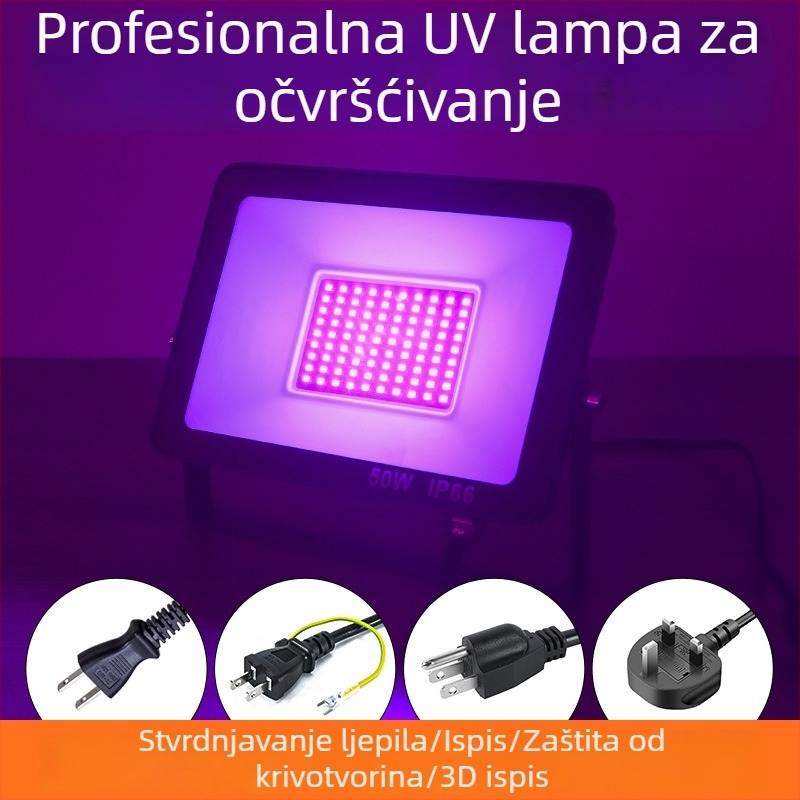 200W UV kaljenje ljubičasto svjetlo reflektor za vanjsku pozornicu, IP66 vodootporno
