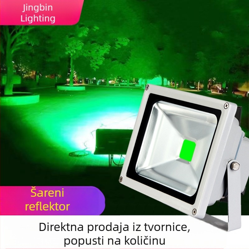 Daljinski upravljano RGB LED flood svjetlo za vanjsku rasvjetu, osvjetljenje drveća, vrta i parka, vodootporno