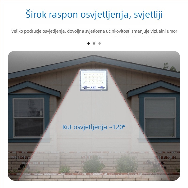 Niskonaponski LED reflektor 12–85V AC/DC, za vanjsku upotrebu na brodu, IP66