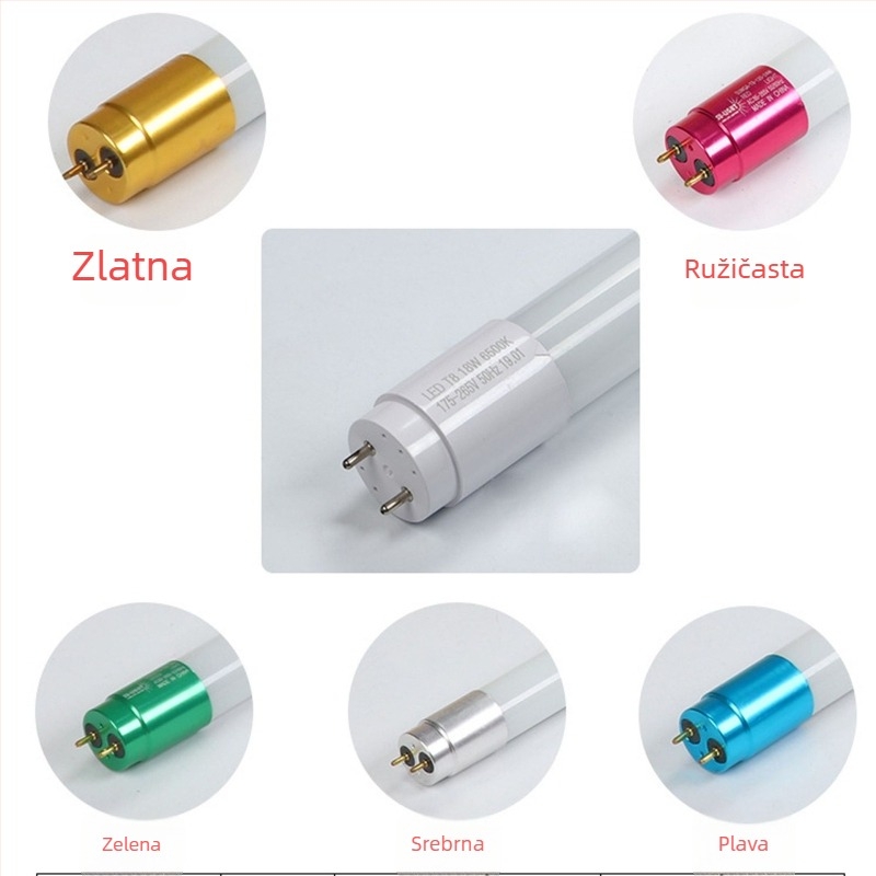 T8 LED staklena cijev, duljine 1,5 m, 24 W, konstantni tok, podijeljeni tip, HR-T8GT-24W