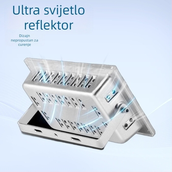 LED floodlight za vanjsku rasvjetu, vodootporan, aluminijsko kućište, 50W, kut snopa 270°, 500 lm