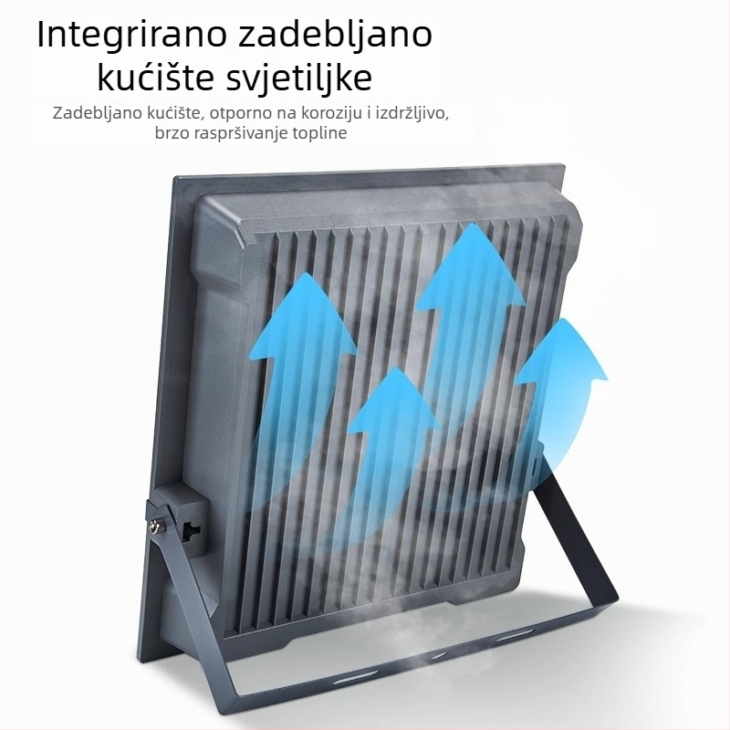 LED floodlight za vanjsku upotrebu, vodootporan vrtni reflektor, IP65, 300W, bijela svjetlost, 180° snop