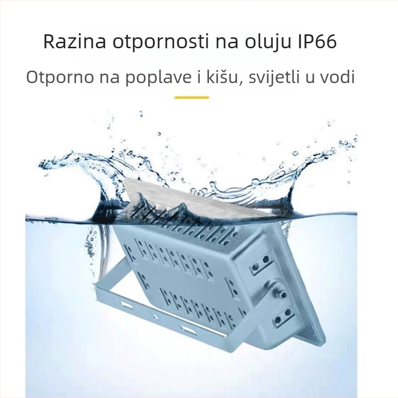 LED reflektor za vanjsku upotrebu IP66, 50W–600W, za tvornicu, radionu i skladište, bijela 6500K, aluminijsko kućište