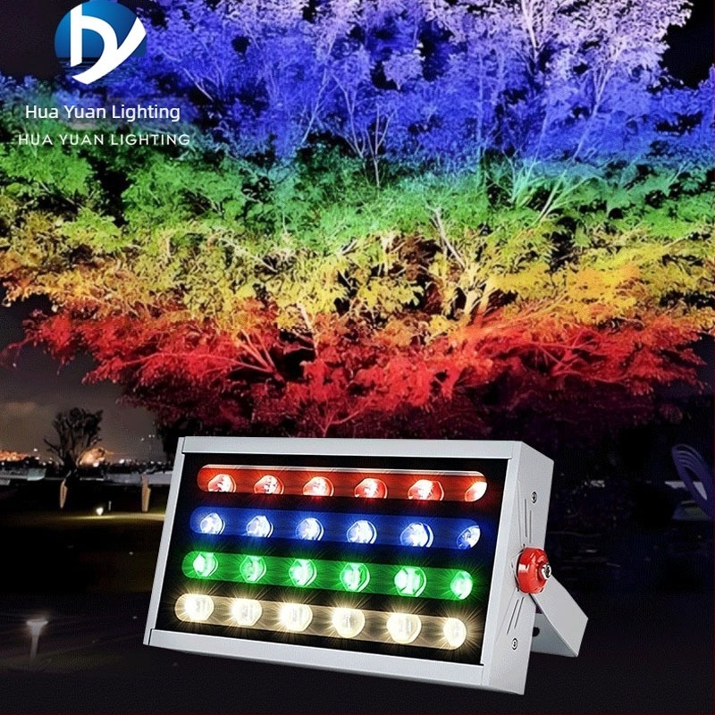 LED dugin reflektor rasvjeta, 24W, DC24V, IP65, aluminijsko kućište kvadratnog oblika, 24 LED, CRI 90, 1400 lm, 30° ugao snopa, dimenzije 315×180×87 mm, za vanjsku rasvjetu