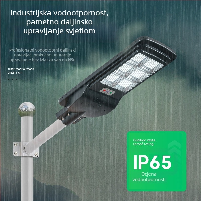 Solarna LED vanjska rasvjeta za dvorište i vrt s detekcijom pokreta i daljinskim upravljačem