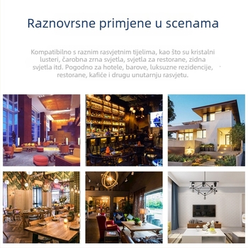 LED žarulja filamentom u obliku boce vina, E27, za barove i kafiće