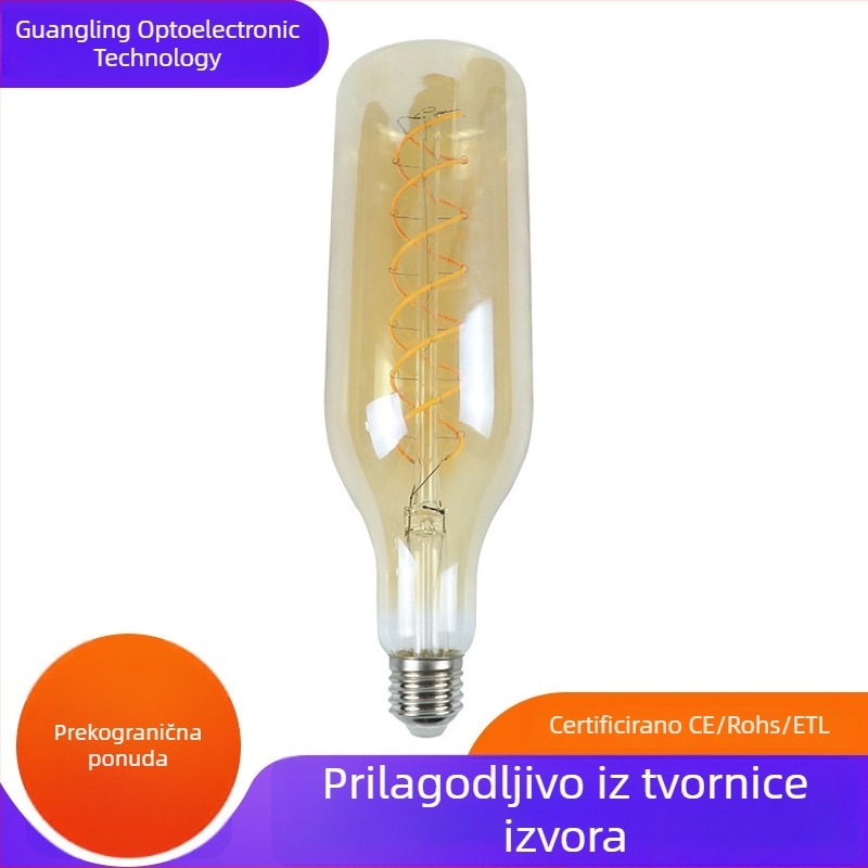 LED žarulja filamentom u obliku boce vina, E27, za barove i kafiće