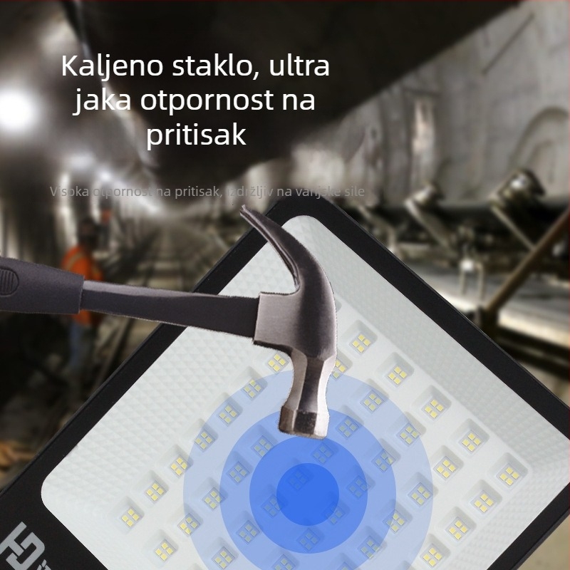 LED SMD reflektor, kvadratnog oblika, visokoučinkoviti vanjski vodootporni reflektor 300W