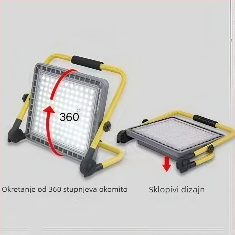 LED eksplozijski otporan vanjski floodlight za kampiranje, vodootporan, prenosan, punjiv