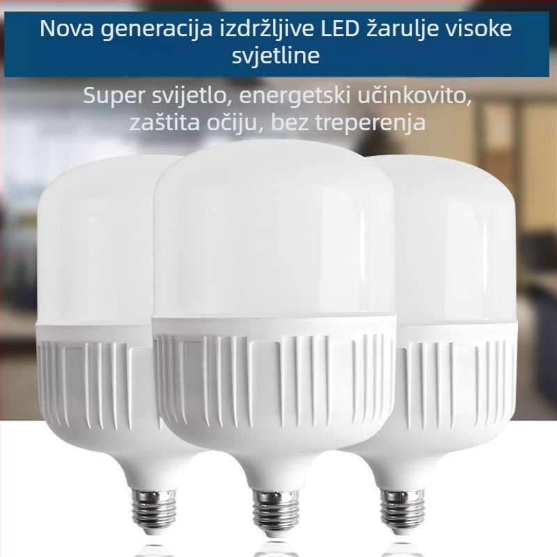 LED žarulja, energetski štedljiva, s E27 navojem i B22 bajonetom, iznimno jaka, zaštita očiju, za kućnu i poslovnu uporabu