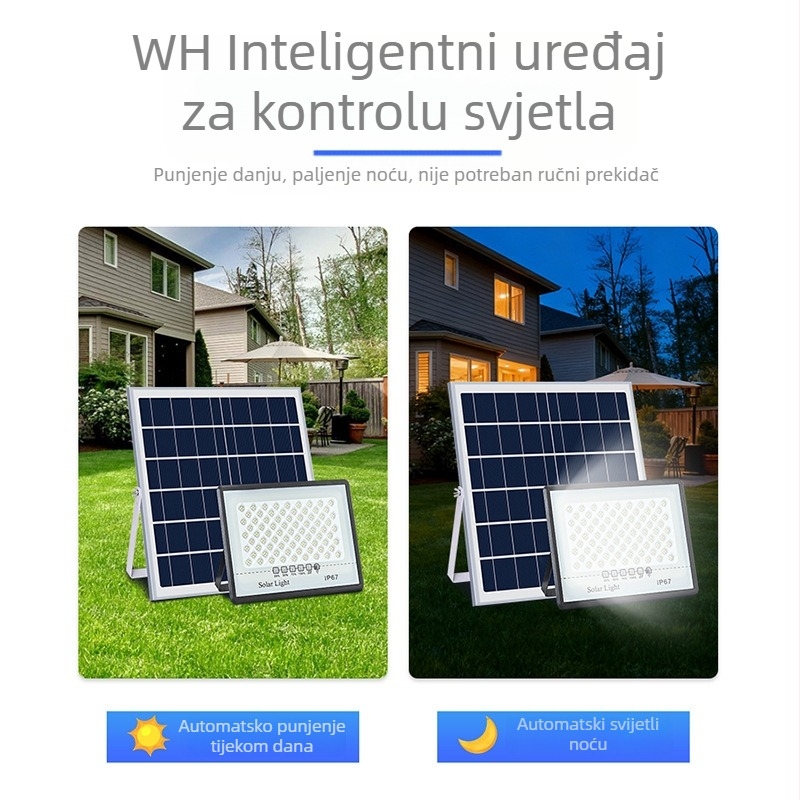 Solarni projektor s efektom zvjezdanog neba za zidnu montažu u vrtu