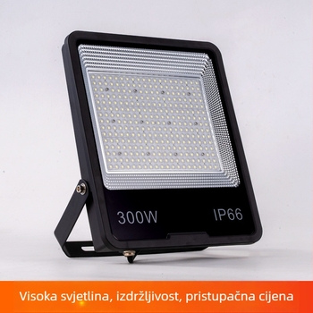 LED vanjski vodootporni reflektor 50-400W, crno aluminijsko kućište, osvjetljenje za stadion, trg i dvorište