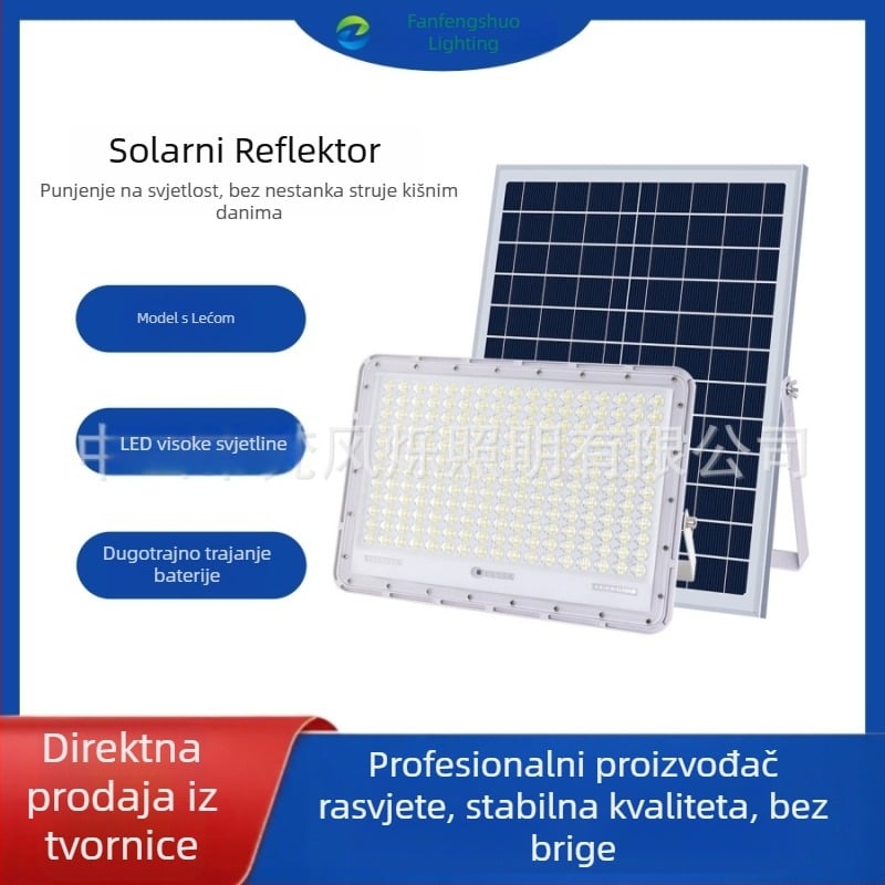 Solarna rasvjeta u Apple stilu sa lećom, pametnim senzorom, IP65 vodootporna vanjska vrtna svjetiljka