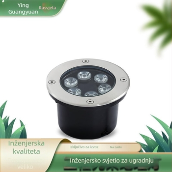 Podzemna LED lampica 24V IP68 – vodootporna vanjska rasvjeta za dvorište, krajolik i drveće