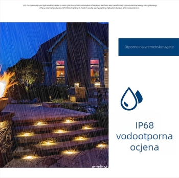 Vanjska vodootporna LED rasvjeta dvorišta, dekorativna rasvjeta za ogradu i stepenice, LED panel svjetla