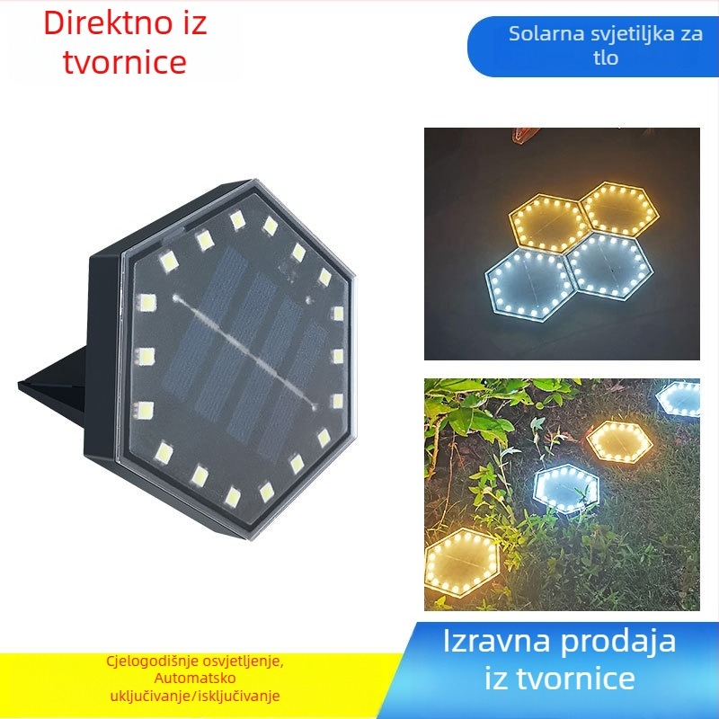 Modularne solarne podzemne LED svjetla za montažu na zid, stubišta, ograde i travu