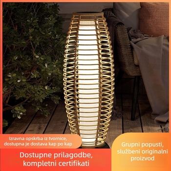 Solarna LED lampica za travu, vanjska vodootporna podna svjetiljka, u stilu nove kineske vile za dvorište i krajolik.