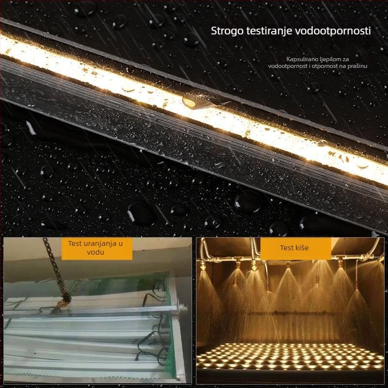 Pravougaono LED ugrađeno vanjsko svjetlo, višebojno, kvadratno linearno osvjetljenje za parkove, hodnike i stepenice