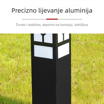 Vanjska okrugla LED lampica za travu, vodootporna akrilna vrtna rasvjeta za hodnik i dvorište