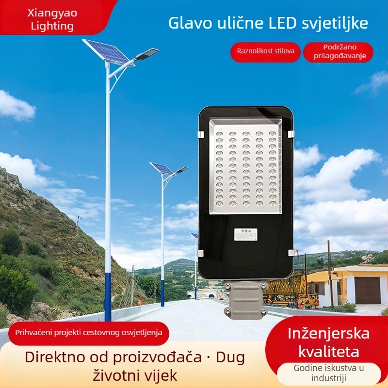 LED glava ulične svjetiljke sa nosačem za vanjsku rasvjetu na ruralnoj cesti, aluminijsko kućište, 360 LED, 3600 lm, 6000K, IP65