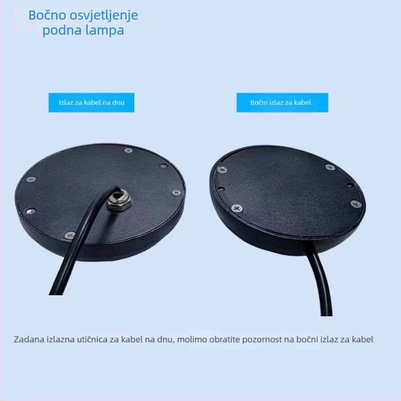 LED vanjska rasvjeta za stazu sa bočnim zračenjem za stepenice, vodootporna, aluminijsko kućište, 3W, 24V DC, IP65, boje: crvena, žuta, plava, zelena i toplo bijela