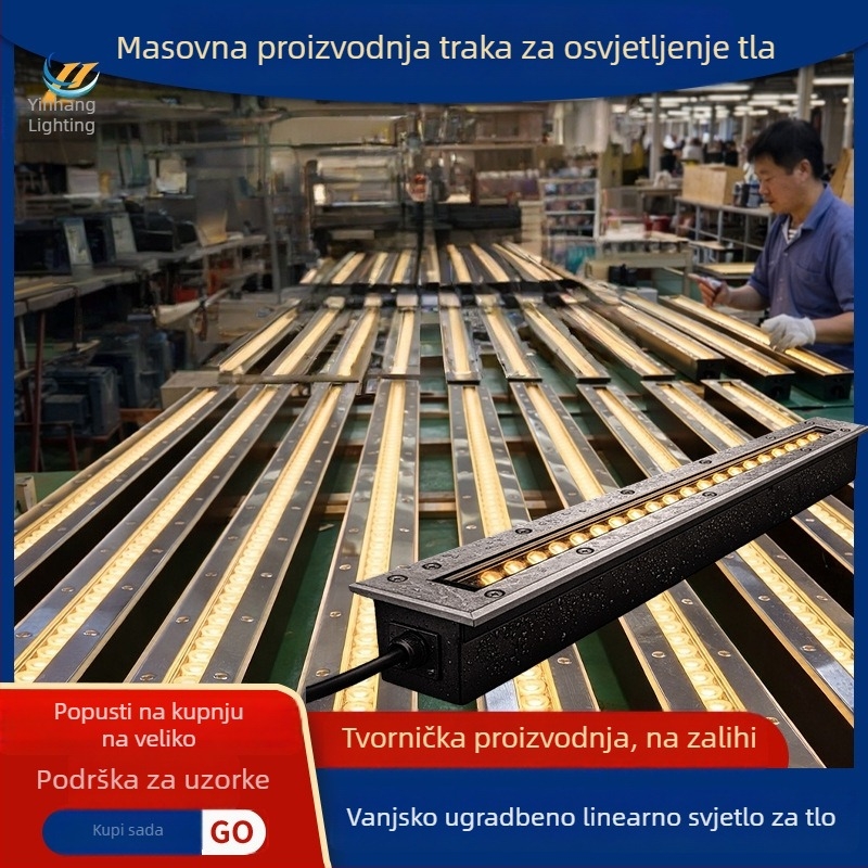 LED podzemno svjetlo, kvadratnog oblika, 24V, 18W, nehrđajući čelik, IP65, vanjsko krajinsko osvjetljenje