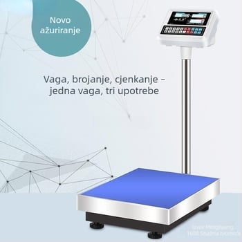 Yingheng digitalna vaga – visoko precizna stolna vaga s funkcijom brojanja, kapacitet 100 kg, 150 kg/300 kg za komercijalno određivanje cijena