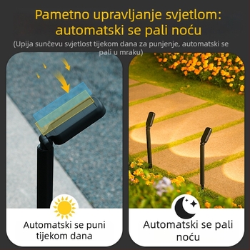 Solarna vrtna svjetiljka za stazu, vanjsko osvjetljenje dvorišta i vrta