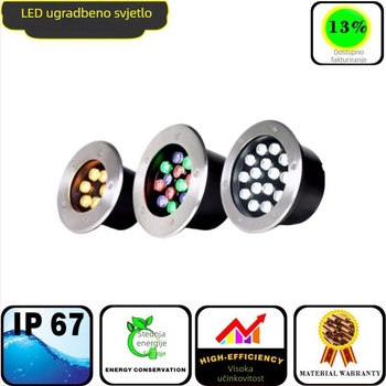 LED podzemno svjetlo za vanjsku travu i krajolik – ugrađeni vodootporni usmjereni reflektor 3W–6W, Huiyan Lighting