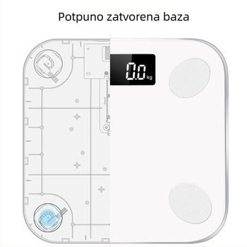 Elektronička vaga za mjerenje tjelesne masnoće i tjelesne težine, visoka preciznost, velik kapacitet, za kućnu upotrebu odraslima