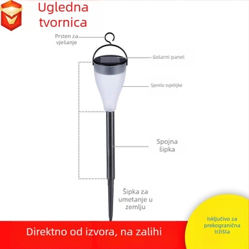 Solarna šarena lampa za travnjak i viseća – dvostruka upotreba vrtno osvjetljenje