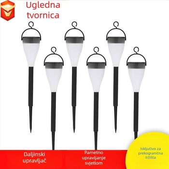 Solarna šarena lampa za travnjak i viseća – dvostruka upotreba vrtno osvjetljenje