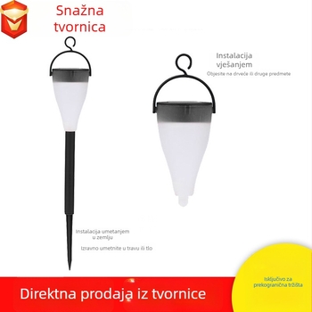 Solarna šarena lampa za travnjak i viseća – dvostruka upotreba vrtno osvjetljenje