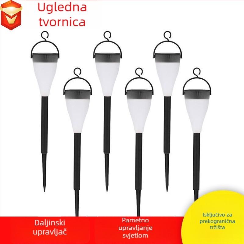 Solarna šarena lampa za travnjak i viseća – dvostruka upotreba vrtno osvjetljenje