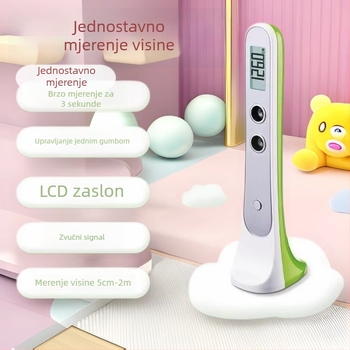 Prijenosni ultrazvučni visinomjer za bebe i djecu, s elektroničkim visinomjerom i vagu