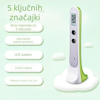 Prijenosni ultrazvučni visinomjer za bebe i djecu, s elektroničkim visinomjerom i vagu