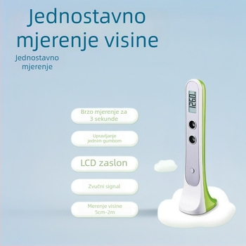 Prijenosni ultrazvučni visinomjer za bebe i djecu, s elektroničkim visinomjerom i vagu