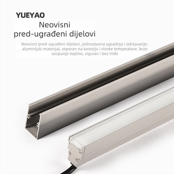 LED vanjsko zidno svjetlo s aluminijem, ugrađeni četvrtasti ukopani svjetlo, 12W, RGB, IP67, 24V