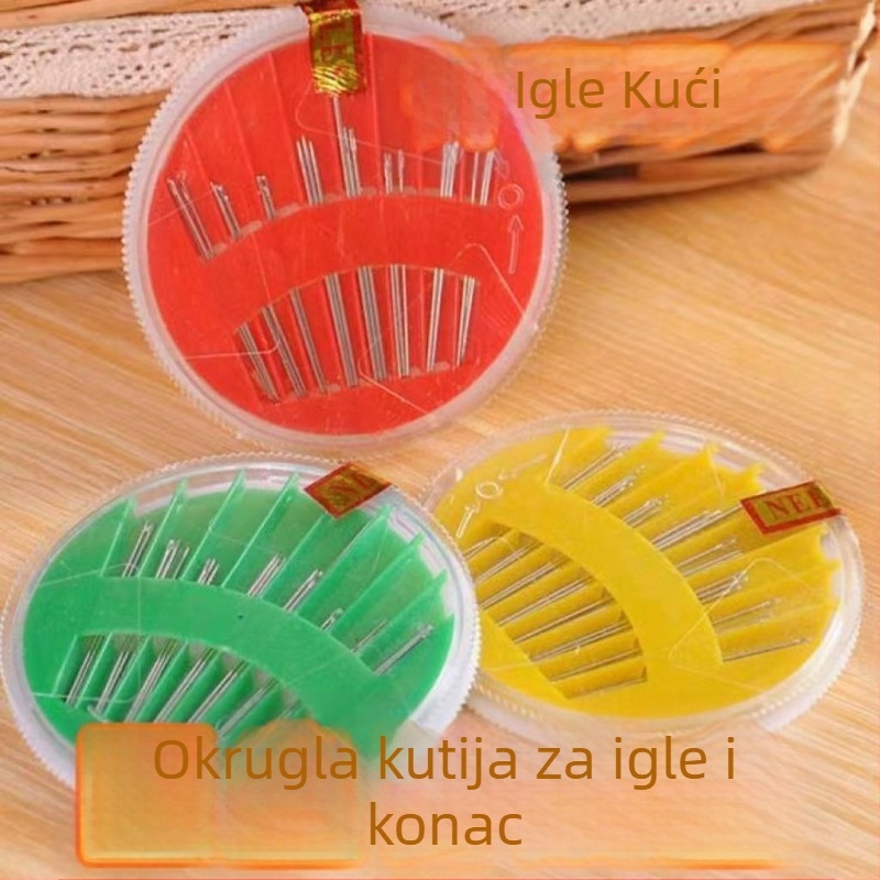Kućni komplet za šivanje s kružnim držačem igala, šivaće igle za pletenje, tradicionalni ručni set za šivanje
